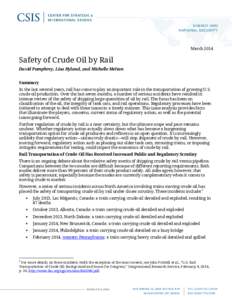 Safety of Crude Oil by Rail