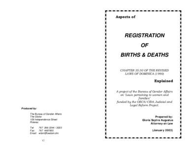 Booklet on Registration of Births and Deaths.pub
