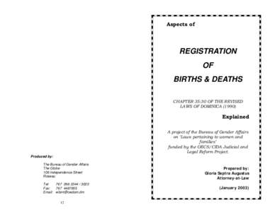 Gender / Birth certificate / Name change / Married and maiden names / General Register Office / Civil registry / Death certificate / Government / Genealogy / Vital statistics