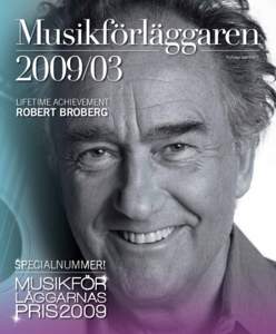 LIFETIME ACHIEVEMENT ROBERT BROBERG  SPECIALNUMMER!