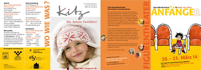 Kartenvorbestellung Für Vorstellungen in der Evang. Familien-Bildungsstätte Elly Heuss-Knapp Tel[removed]für Gruppenvorbestellungen: