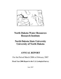 North Dakota Water Resources