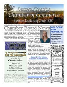 2014 Chamber Newsletter - May