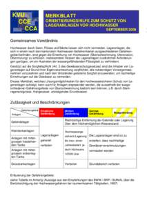 KVU CCE CCA MERKBLATT ORIENTIERUNGSHILFE ZUM SCHUTZ VON