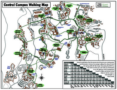 Central Campus Walking Map  Crown/Merrill Apartments l ci a s 2