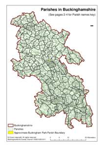 Parishes in Buckinghamshire (See pages 2-4 for Parish names key[removed]