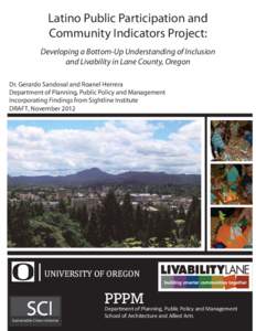 Eugene /  Oregon / Lane County /  Oregon / Springfield /  Oregon / Government of Oregon / Oregon / Geography of the United States / Community building / Community indicators / Information