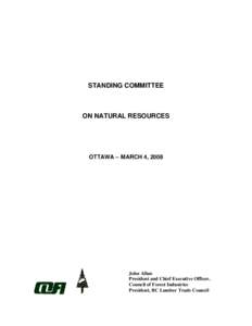 Microsoft Word - Remarks to Standing Committee on Natural Resources.doc