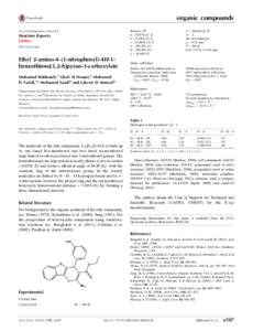 Ethyl 2-amino-4-(3-nitrophenyl)-4H-1-benzothieno[3,2-b]pyran-3-carboxylate