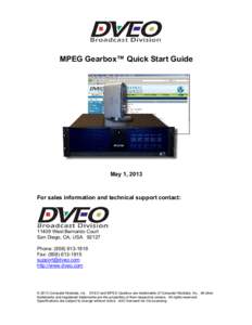 Microsoft Word - MPEG Gearbox Quick Start Guide.doc