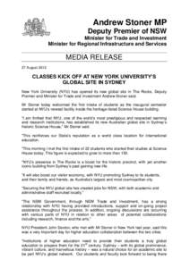 [removed]Ministerial media release - Science House lease to New York University.pdf