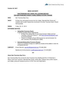 Microsoft Word - Media Advisory SFBF World Series Parade vE.docx