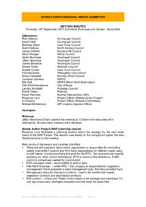 Geography of New South Wales / Agriculture / Pittwater Council / Bush regeneration / Warringah Council / City of Willoughby / City of Ryde / Sydney / Terrey Hills /  New South Wales / Suburbs of Sydney / Garden pests / Geography of Australia