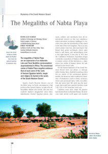 The Megaliths of Nabta Playa  Deep in the desert