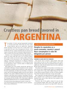 TECHNICAL PROFILE  Crustless pan bread favored in ARGENTINA T