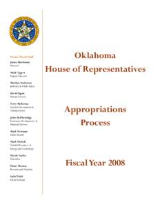 Appropriation bill / Nebraska Legislature / Executive budget / Government / Oklahoma state budget