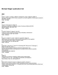 Nuclear magnetic resonance / Science