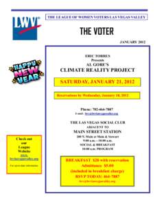 Government / Nevada / League of Women Voters / Democratic Party / Voter registration / Electronic voting / Las Vegas Valley / James Madison / Dina Titus / Elections / Politics of the United States / Politics