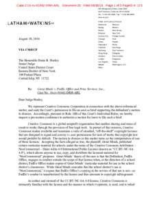 Creative Commons EDNY Letter Brief