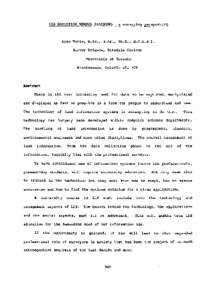 LIS EDUCATION VERSUS TRAINING;  a surveying perspective Anne Tyrie, B.Sc., M.Sc., Ph.D., M.C.A.S.I. Survey Science, Erindale College