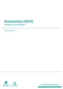 Economics[removed]Sample Work Program