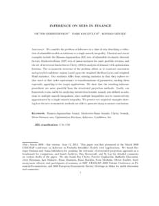 Data analysis / Decision theory / Investment / Confidence interval / Standard deviation / Support / Modern portfolio theory / Delta method / Two-moment decision models / Statistics / Econometrics / Statistical inference