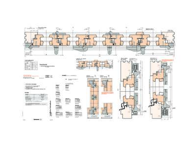 Horizontal section scheme 541 RHB (Frame timber width 78 or 92)