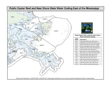 Public Oyster Reef and Near Shore State Water Coding East of the Mississippi[removed]0420-2