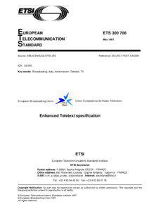 EUROPEAN TELECOMMUNICATION STANDARD