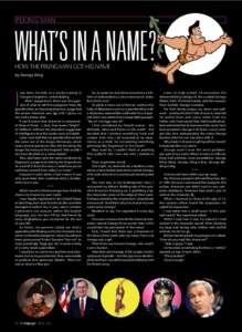 PEKING MAN  What’s In a Name? How the Peking Man got his name by George Ding