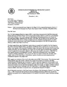 San Joaquin Valley / Environmental protection / Environmental law / United States Environmental Protection Agency / San Joaquin River / Environmental impact statement / Sacramento–San Joaquin River Delta / Levee breach / National Environmental Policy Act / Geography of California / Environment / Impact assessment