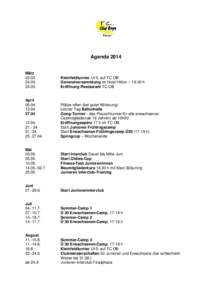 Agenda 2012 TC Old Boys Basel