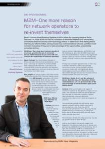 TALKING HEADS  SIM PROVISIONING: M2M- One more reason for network operators to
