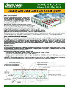 Quad-Deck Technical Summary - Insulated Concrete Forms for Floors and Roofs