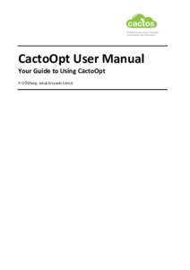   	
      CactoOpt	
  User	
  Manual	
  	
  