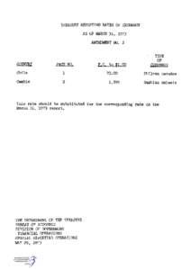 TREASURY REPORTING RATES OF EXCHANGE AS OF MARCH 31, 1973 AMENDMENT NO. 2 TYPE OF