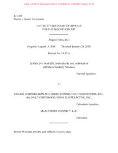 Case[removed], Document 102-1, [removed], [removed], Page1 of[removed]Martin v. Hearst Corporation UNITED STATES COURT OF APPEALS FOR THE SECOND CIRCUIT