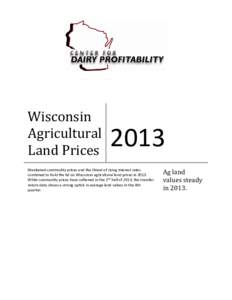 Microsoft Word - Wisconsin Ag Land Prices 2008-2013draft2.docx