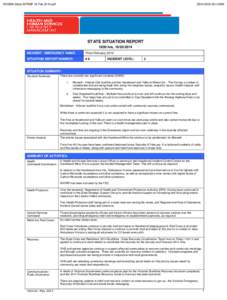 HHSEM-State-SITREP 16 Feb 2014.pdf  DOH[removed]STATE SITUATION REPORT 1800 hrs, [removed]