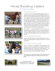 Business / Animal-powered transport / Equus / Horse / Livestock / Anthrozoology / Agriculture / Leadership / Team building