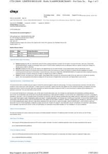 CTX128849 - LIMITED RELEASE - Hotfix XA600W2K8R2X64051 - For Citrix Xe... Page 1 of 3  Knowledge Center Blogs Alerts for wsimond836