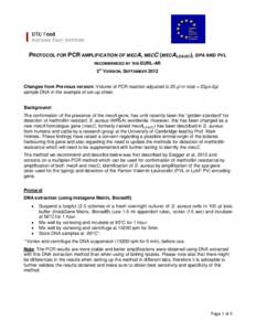 PROTOCOL FOR MIC-TESTING WITH SENSITITRE