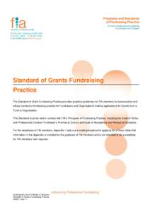 Microsoft Word - Standard of Grants Fundraising Practice 2011.doc