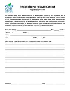 Microsoft Word - Regional River Feature Contest Registration Form (1)