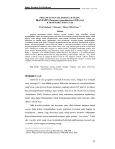 Buletin Teknologi Hasil Perikanan  Vol IX Nomor 1 Tahun 2006 PEMANFAATAN GELEMBUNG RENANG IKAN PATIN (Pangasius hypophthalmus) SEBAGAI