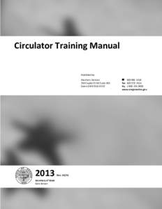 Circulator Training Manual Published by Elections Division 255 Capitol St NE Suite 501 Salem OR[removed]