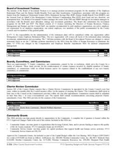 Board of Investment Trustees The mission of the Board of Investment Trustees is to manage prudent investment programs for the members of the Employee Retirement Plans and the Retiree Health Benefits Trust and their benef