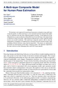 DUAN, BATRA, CRANDALL: COMPOSITE MODELS FOR HUMAN POSE ESTIMATION  1 A Multi-layer Composite Model for Human Pose Estimation