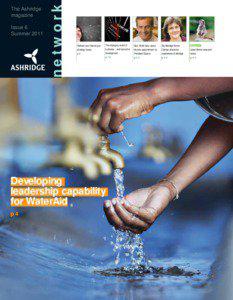 WaterAid / Action learning / Ashridge / Strategic management / Facilitator / Facilitation / Executive development / Management / Hertfordshire / Counties of England