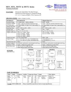 TCXO & VCTCXO  FEATURES Microcom